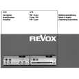 REVOX A76 Manual de Usuario